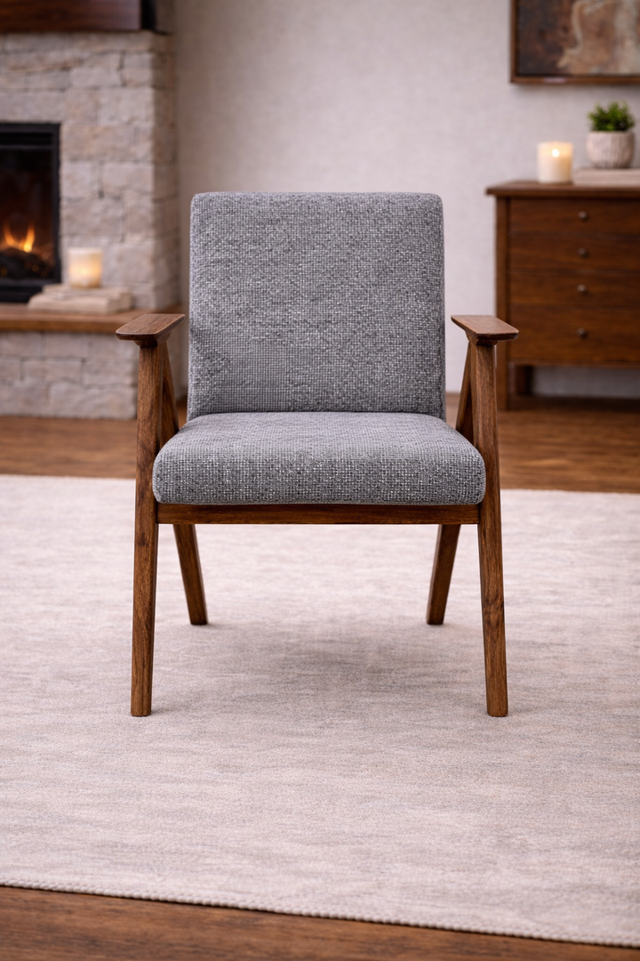 The Artisan Compass-Frame Upholstered Chair