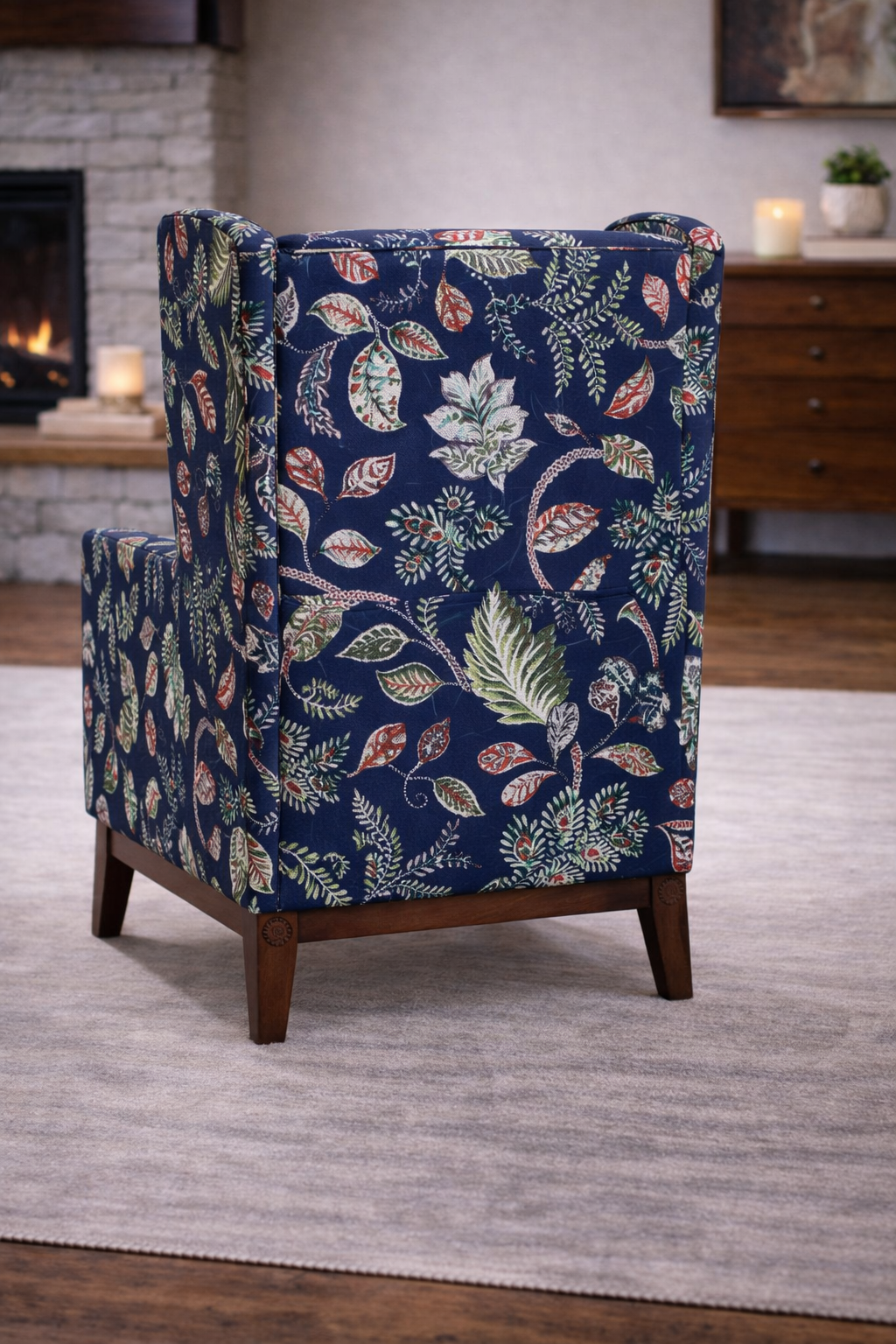 The Artisan Botanical Wingback Armchair