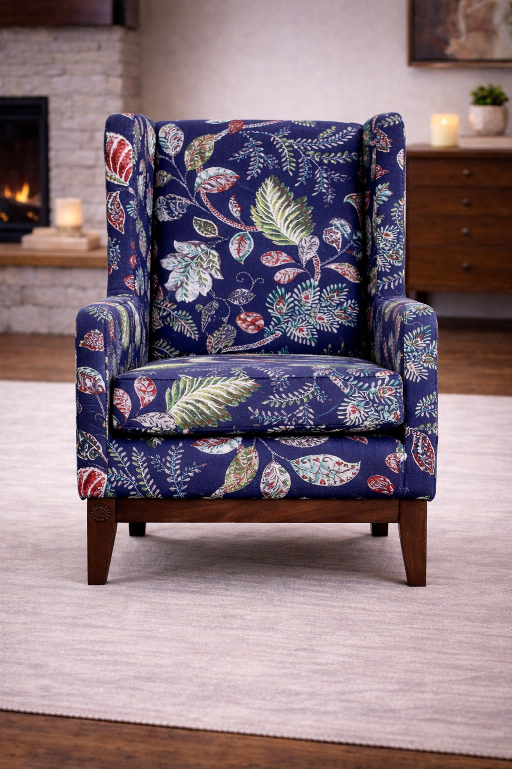 The Artisan Botanical Wingback Armchair
