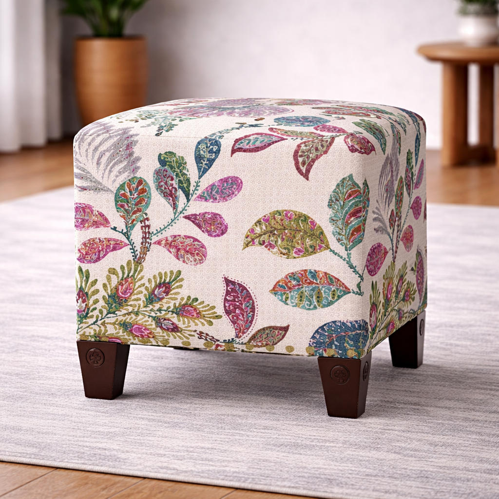 The Heritage Floral Low Stool