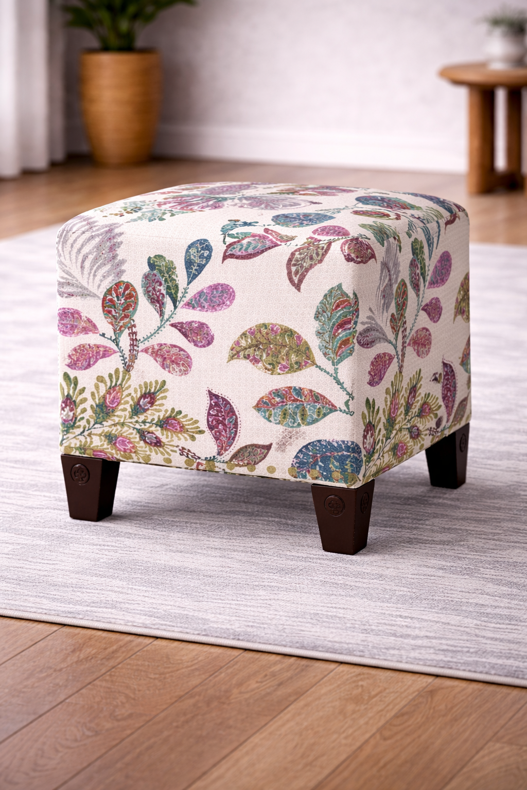 The Heritage Floral Low Stool
