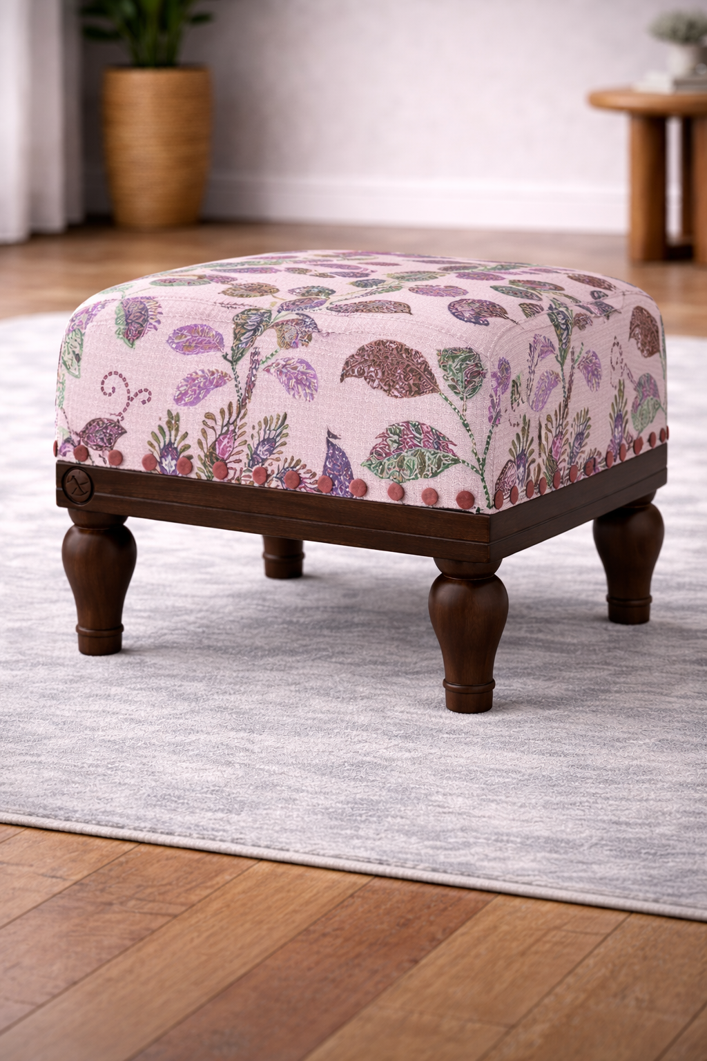 The Artisan Heritage Floral Ottoman