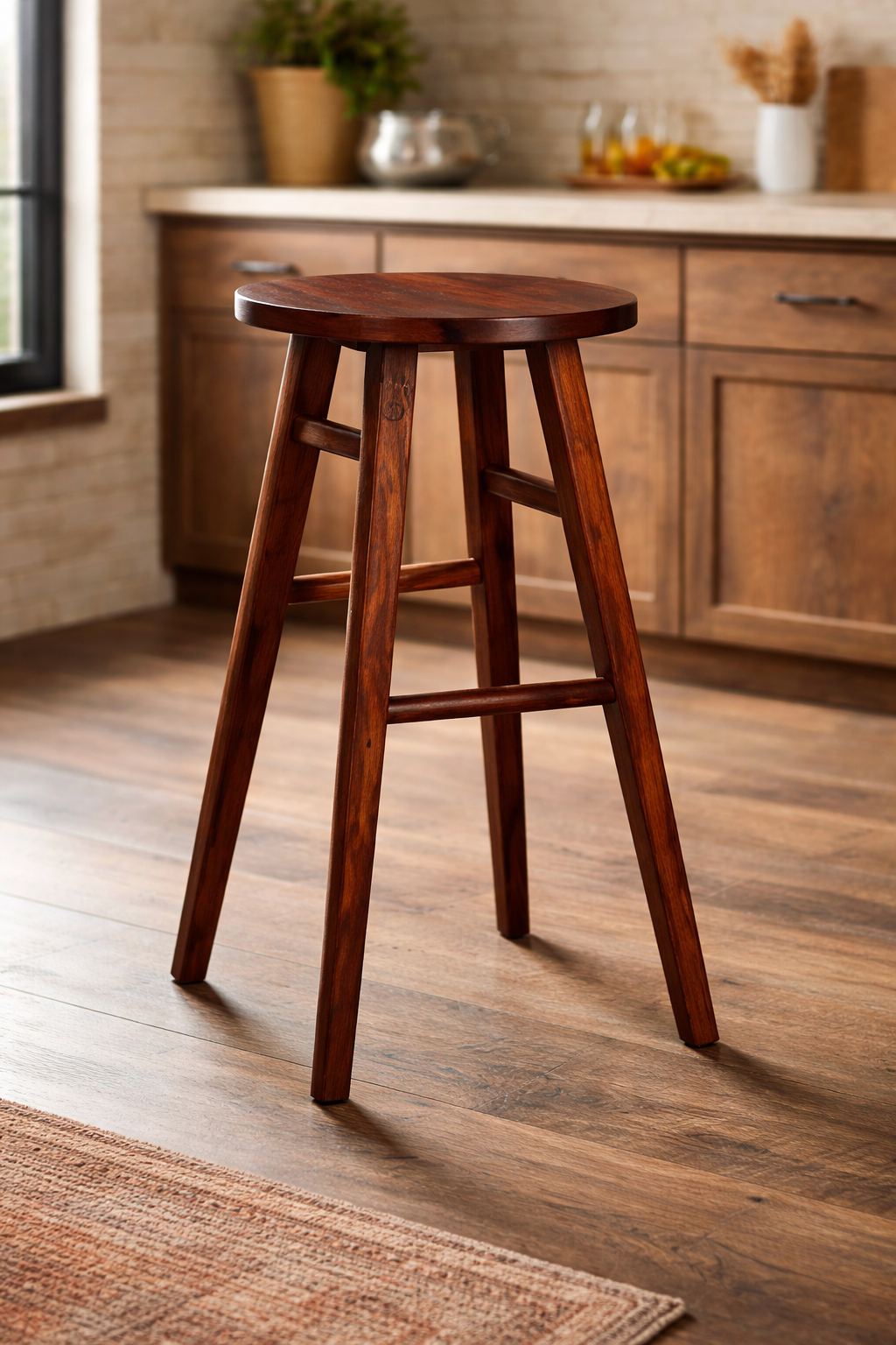 The Artisan Heritage Bar-Height Utility Stool