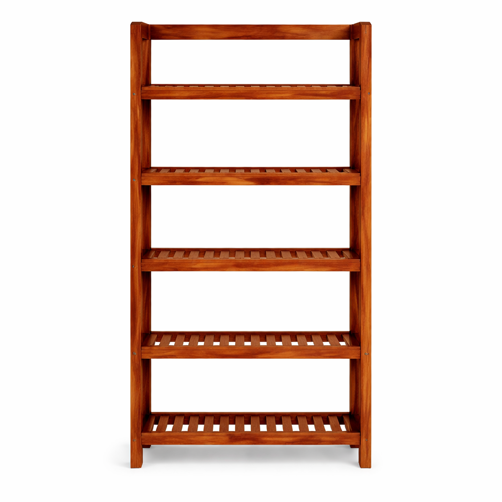 The Artisan Five-Tier Slat-Shelf Bookshelf