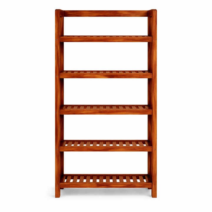 The Artisan Five-Tier Slat-Shelf Bookshelf