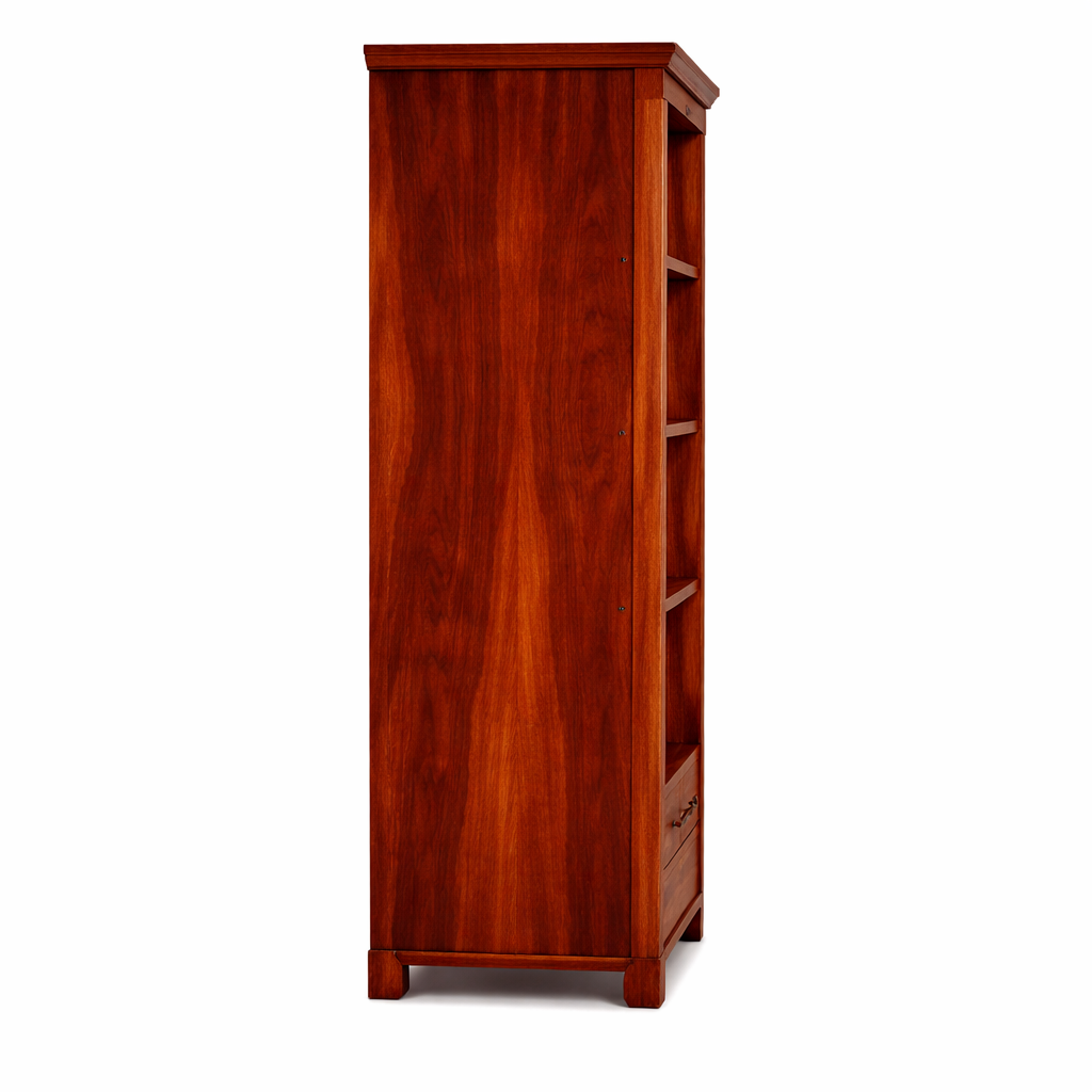The Artisan Four-Tier Executive Bookshelf with Dual Base Drawers