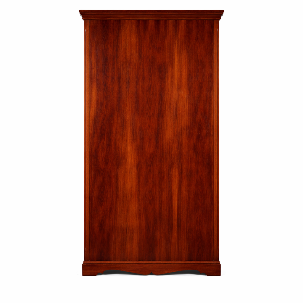 The Artisan Heritage Three-Tier Bookshelf with Carved Drawer