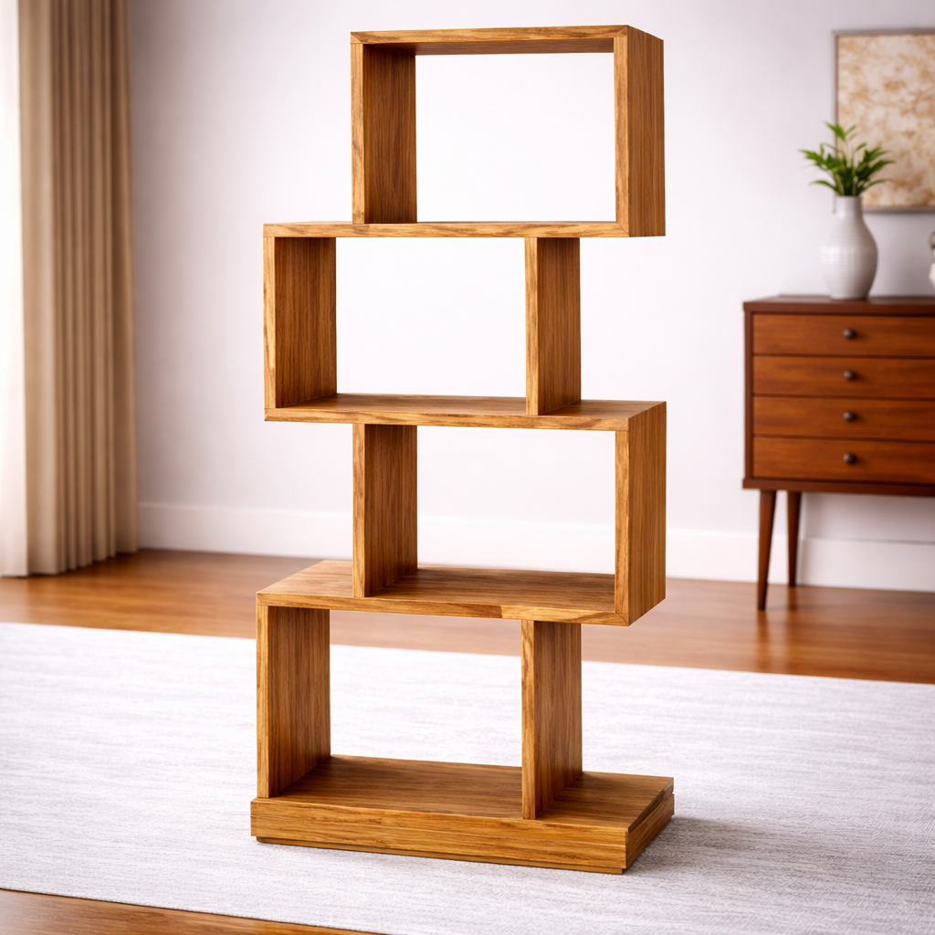 The Artisan S-Curve Zig-Zag Bookshelf