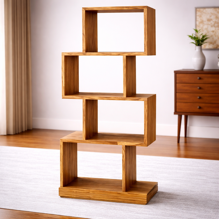 The Artisan S-Curve Zig-Zag Bookshelf