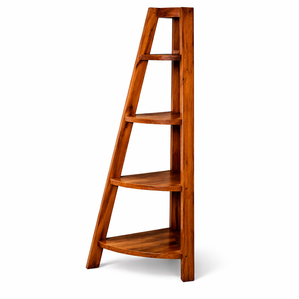 The Artisan Five-Tier Corner Pyramid Bookshelf