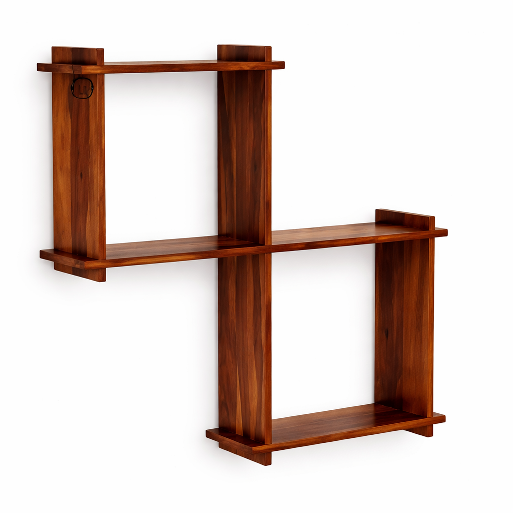 The Artisan Offset Geometric Wall Shelf