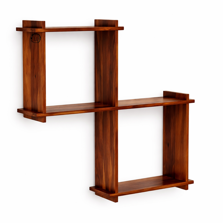 The Artisan Offset Geometric Wall Shelf