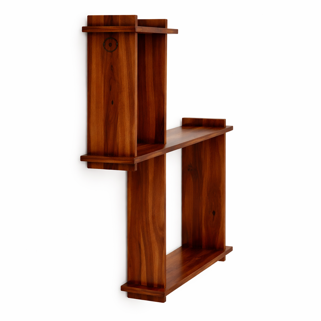 The Artisan Offset Geometric Wall Shelf
