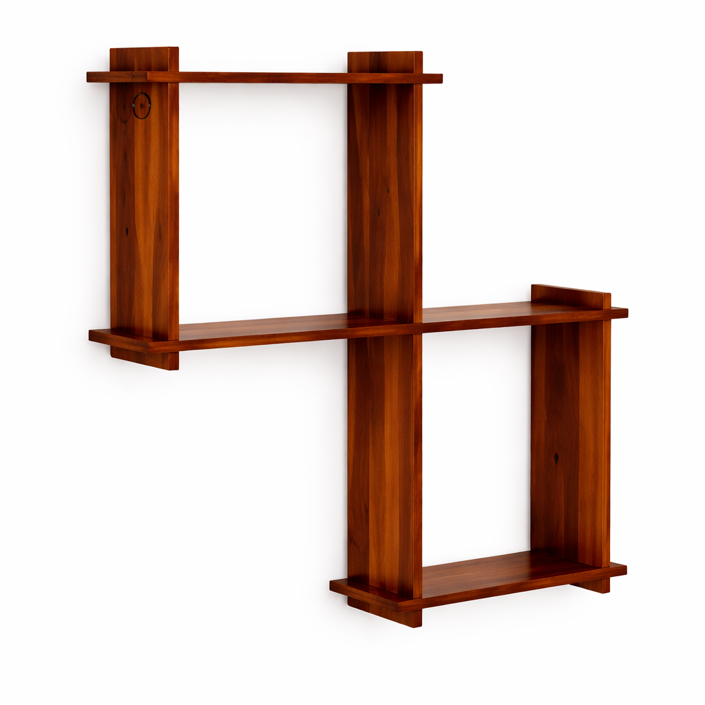 The Artisan Offset Geometric Wall Shelf