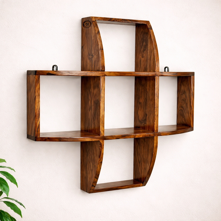 The Artisan Curved Geometric Wall Shelf