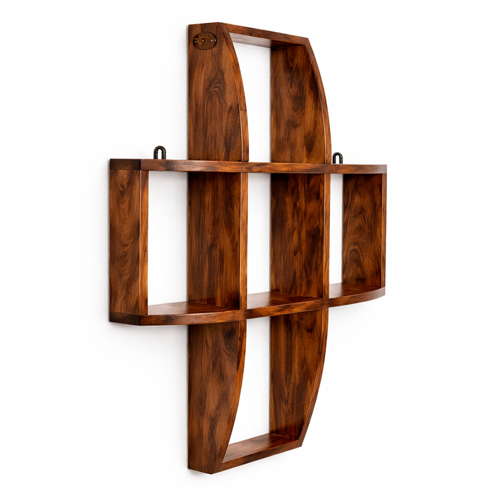 The Artisan Curved Geometric Wall Shelf
