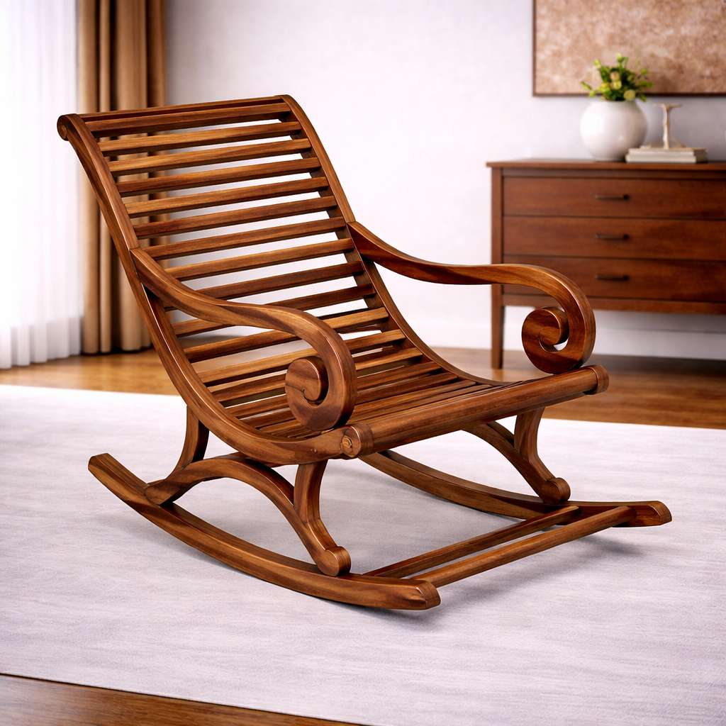 The Artisan Slat-Back Heritage Rocking Chair