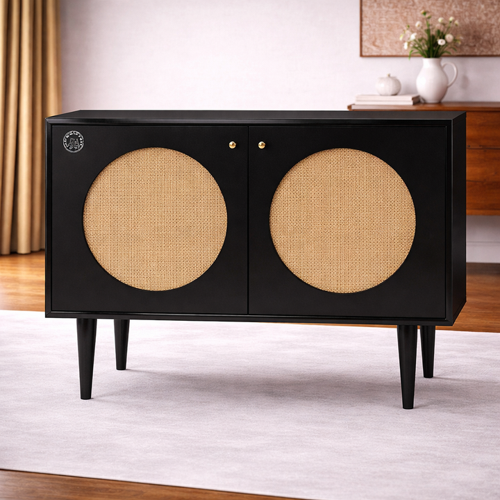 The Artisan Eclipse Cane-Inlay Cabinet