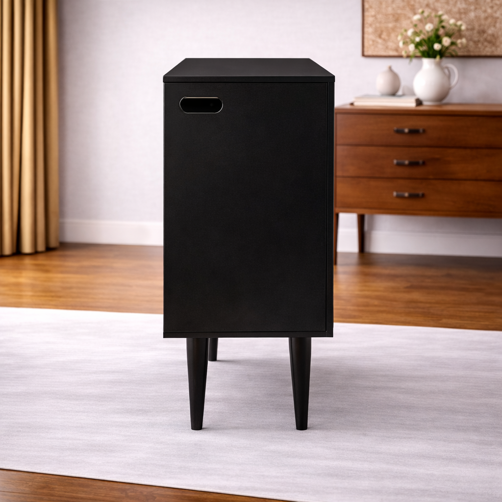 The Artisan Eclipse Cane-Inlay Cabinet