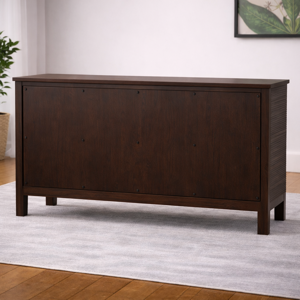The Artisan Horizontal-Ribbed Midnight Sideboard