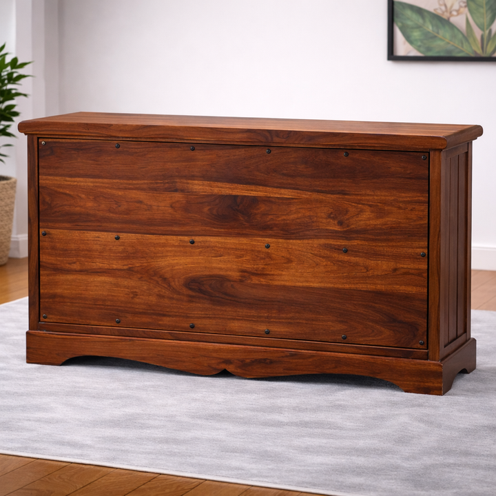 The Artisan Heritage Brass-Adorned Storage Trunk
