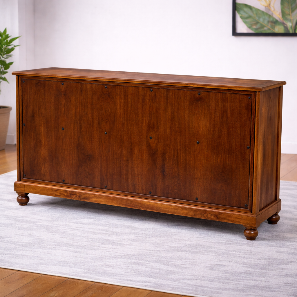 The Artisan Triple-Drawer Cane Sideboard