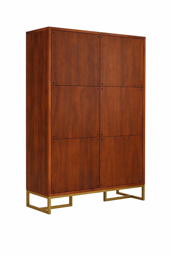The Artisan Six-Compartment Herringbone Display Cabinet