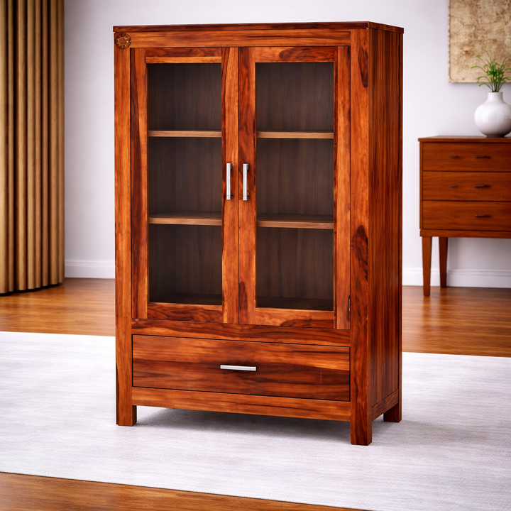 The Artisan Twin-Door Glass Display Cabinet