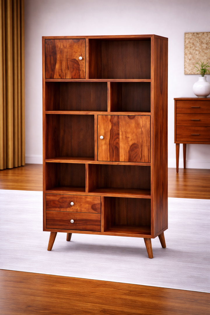 The Artisan Asymmetric Multi-Niche Bookshelf