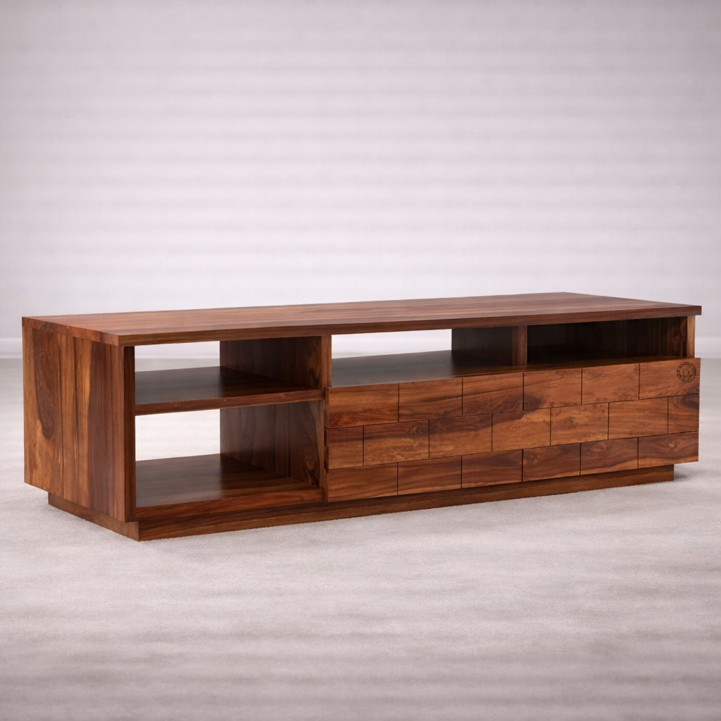 The Artisan Parquetry-Front Media Console