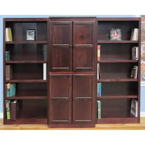 Heritage Triple Bookshelf with Cabinet