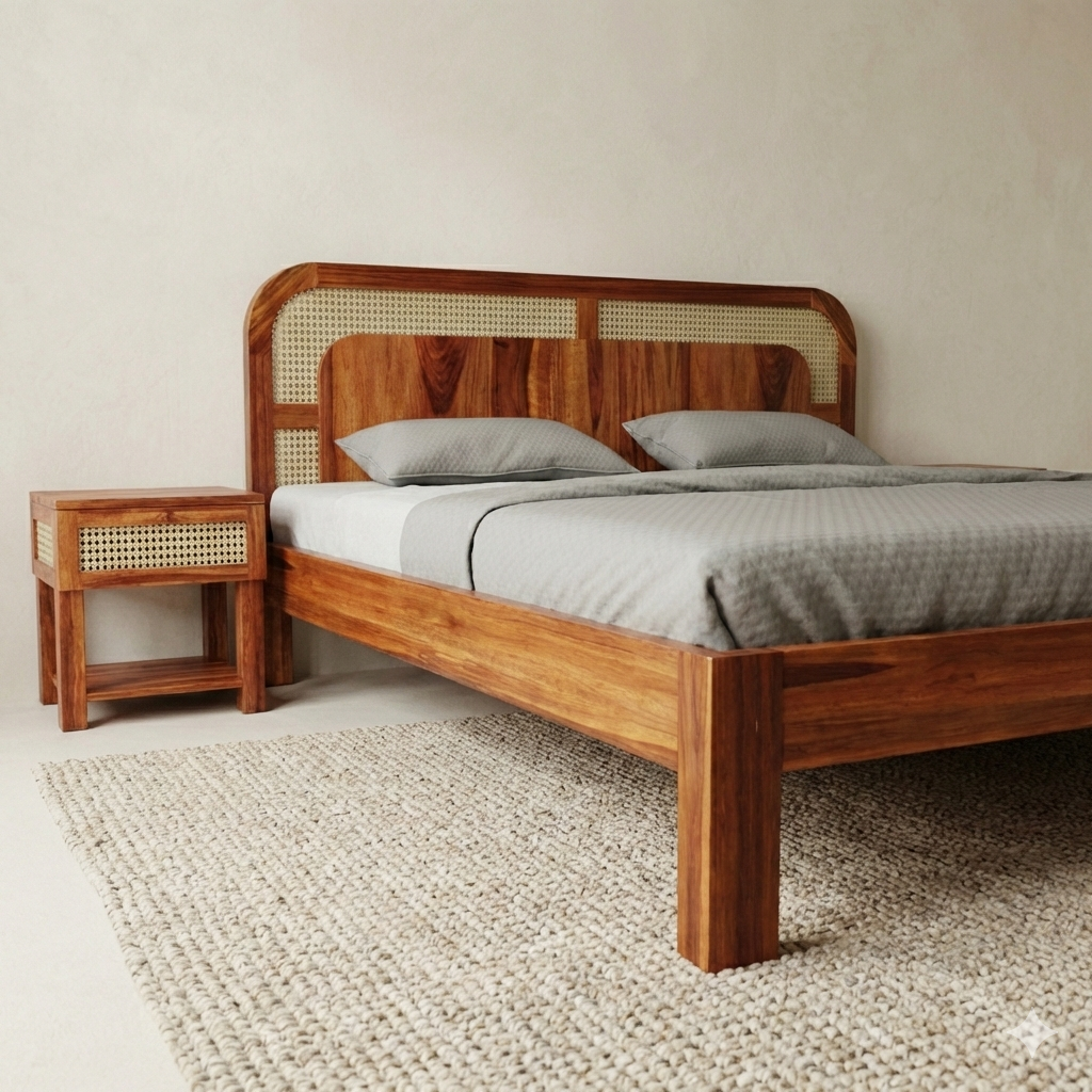 The Artisan Cane-Panel Suite Bed