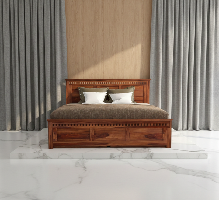 The Artisan Lattice-Grip Storage Bed