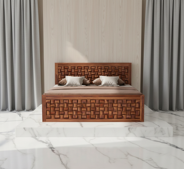 The Artisan Mosaic Basket-Weave Bed