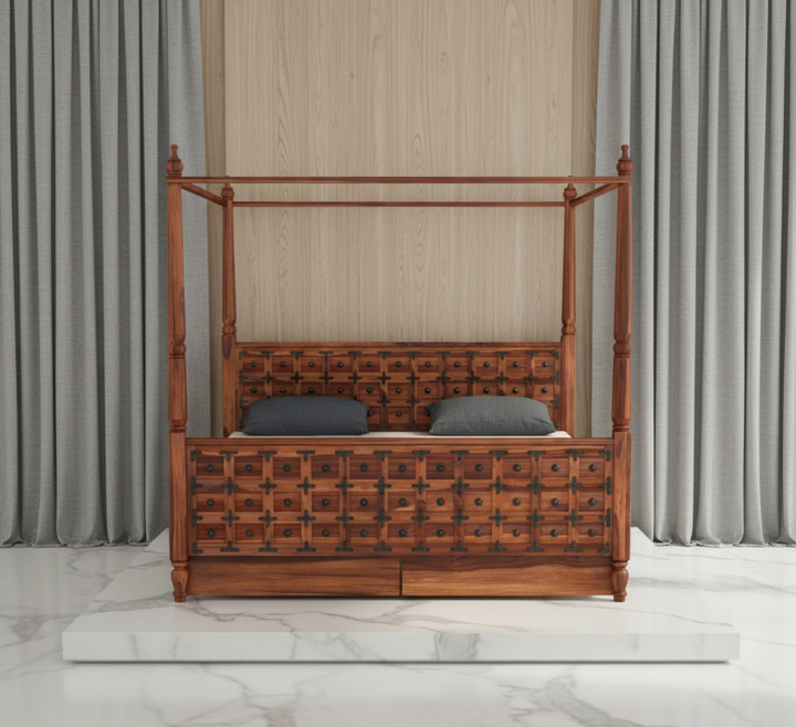 The Artisan Jali Poster Bed