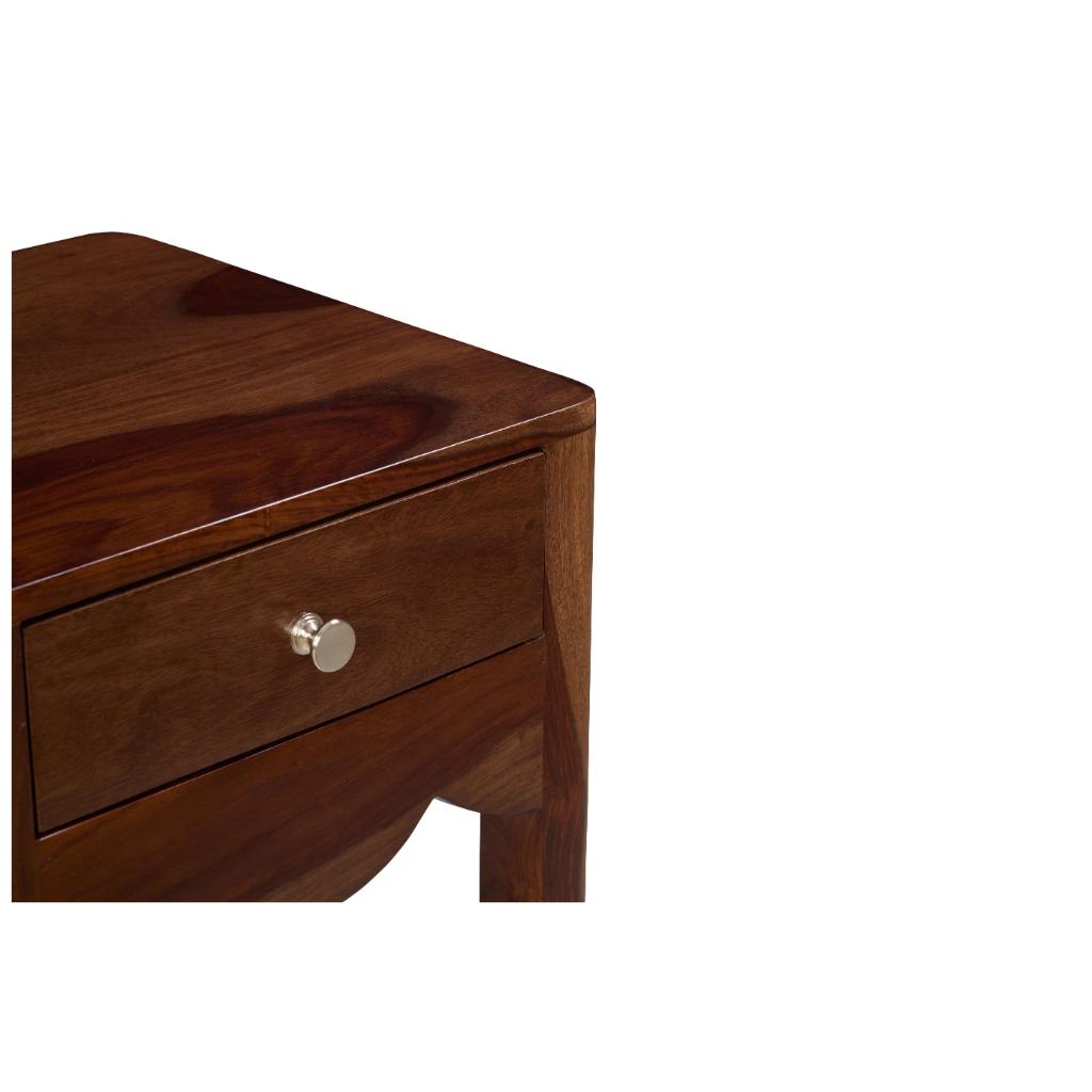 Veer Solid Wood Bedside Table with Drawer