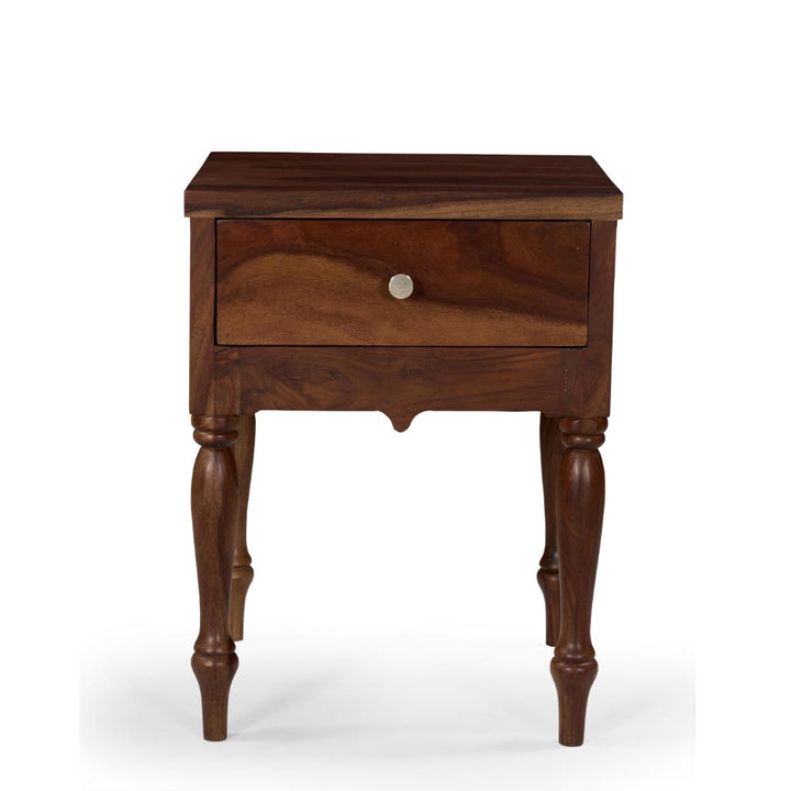 Arjun Classic Solid Wood Bedside Table with Drawer