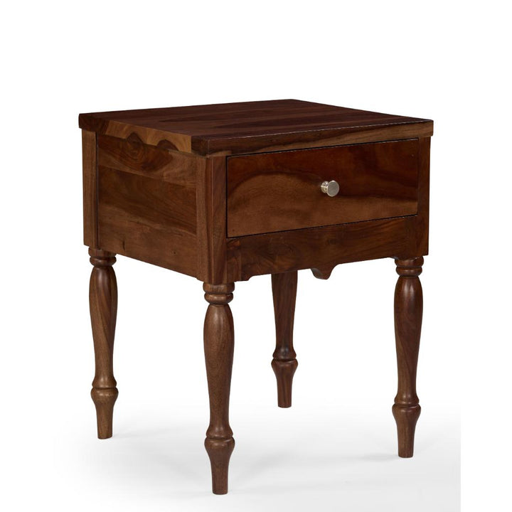 Arjun Classic Solid Wood Bedside Table with Drawer