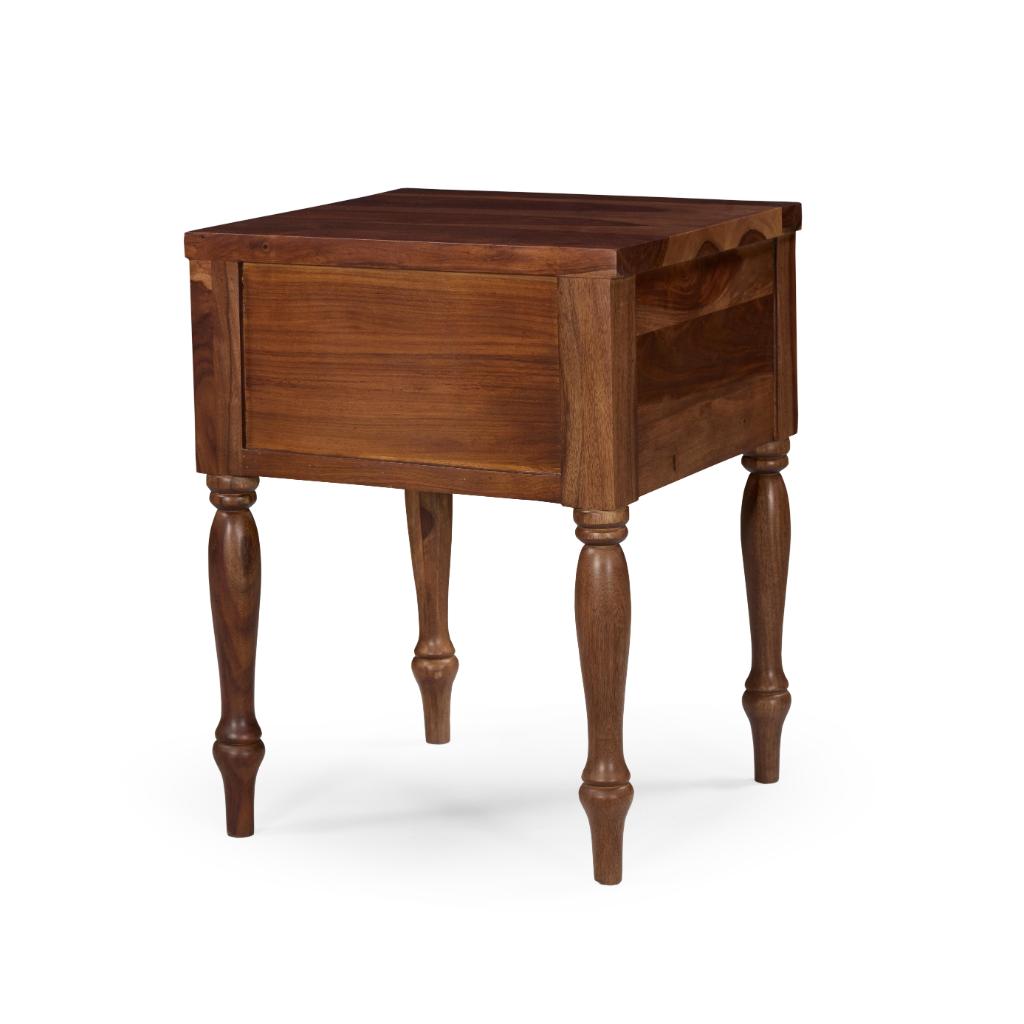Arjun Classic Solid Wood Bedside Table with Drawer