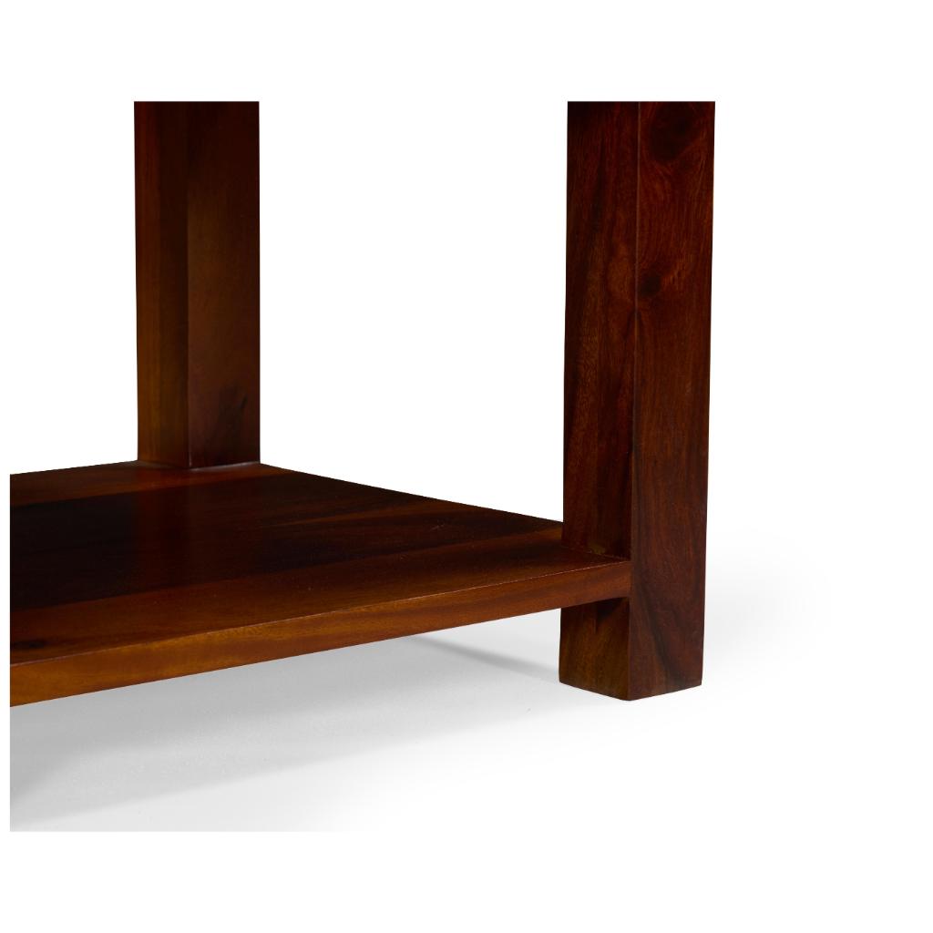 Kabir Solid Wood Bedside Table with Cane Drawer