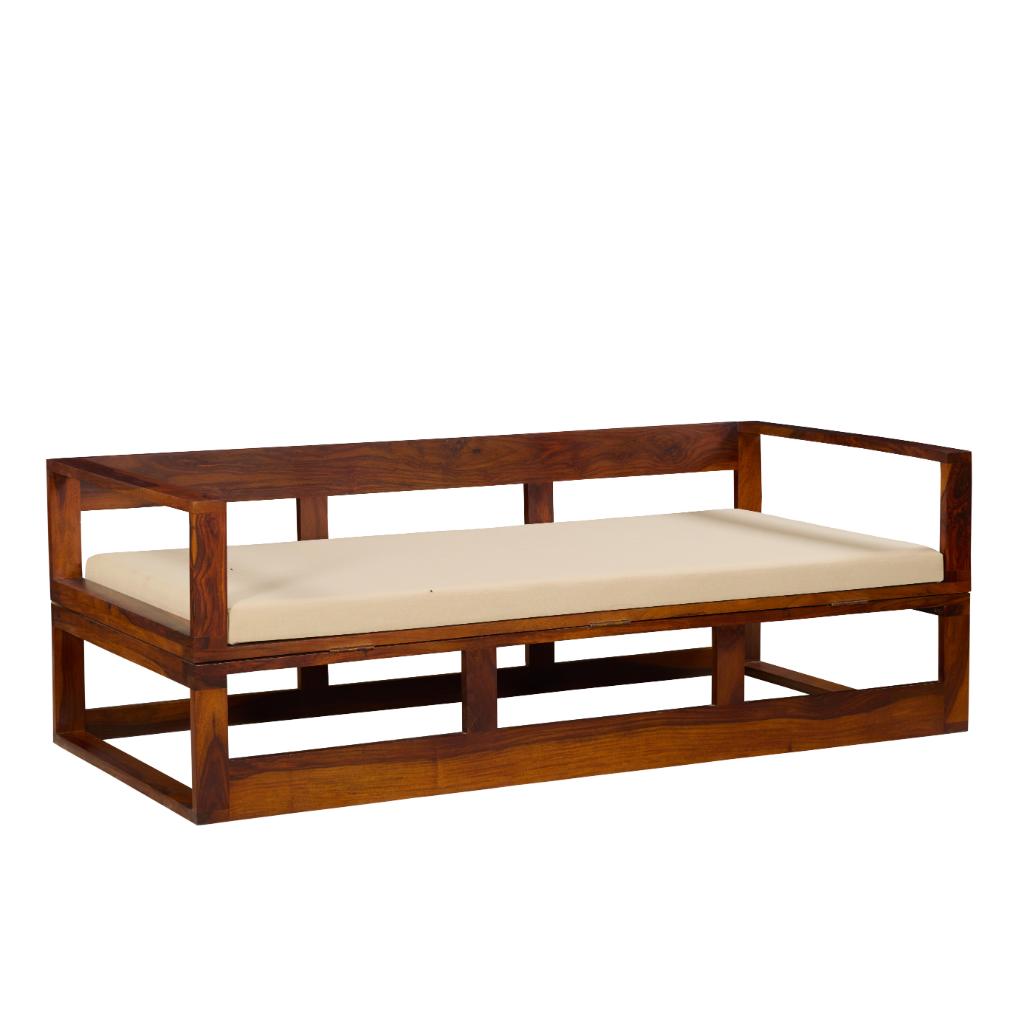 Vivaan Solid Wood Daybed with Cushion