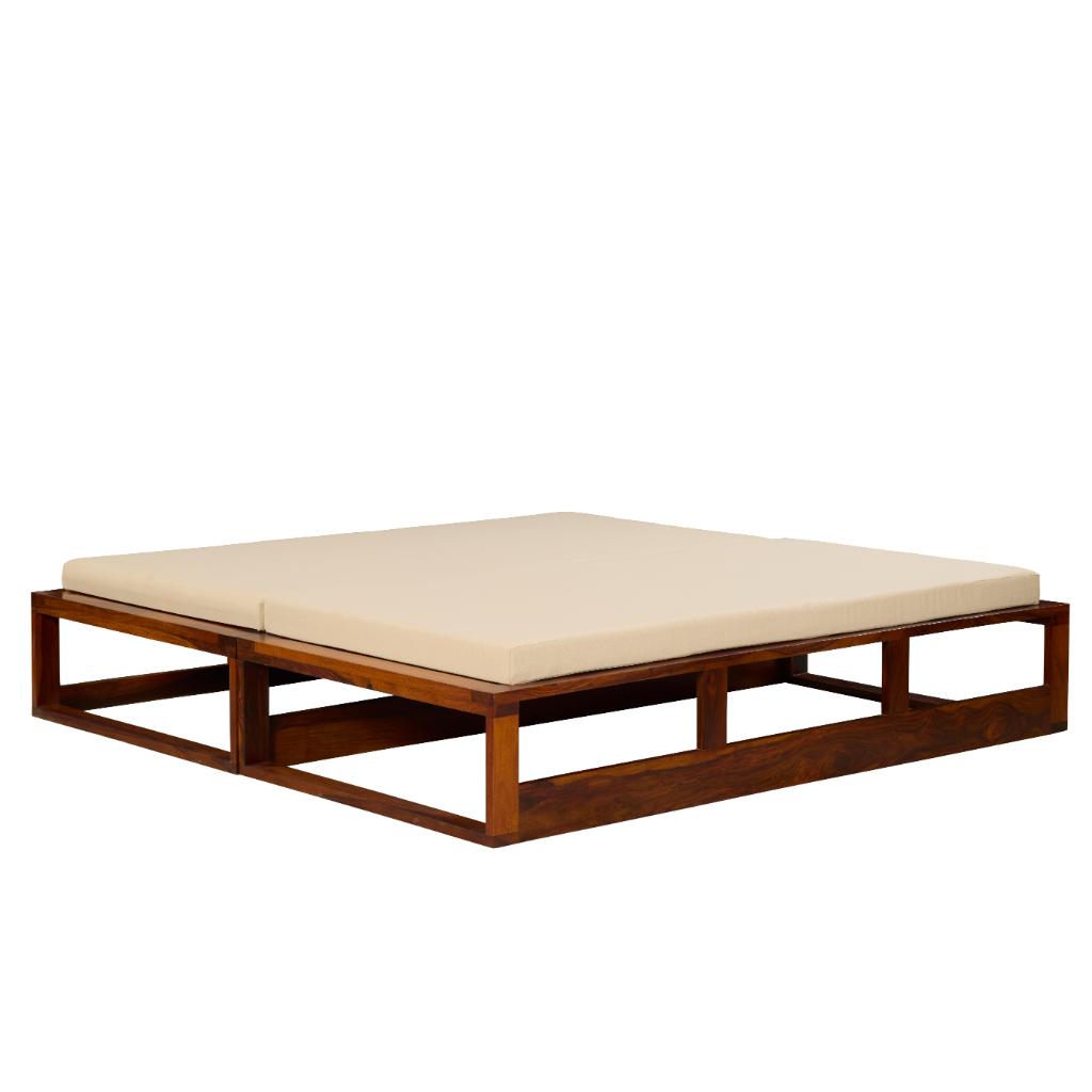 Vivaan Solid Wood Daybed with Cushion