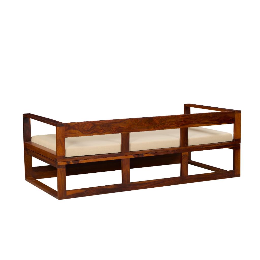 Vivaan Solid Wood Daybed with Cushion
