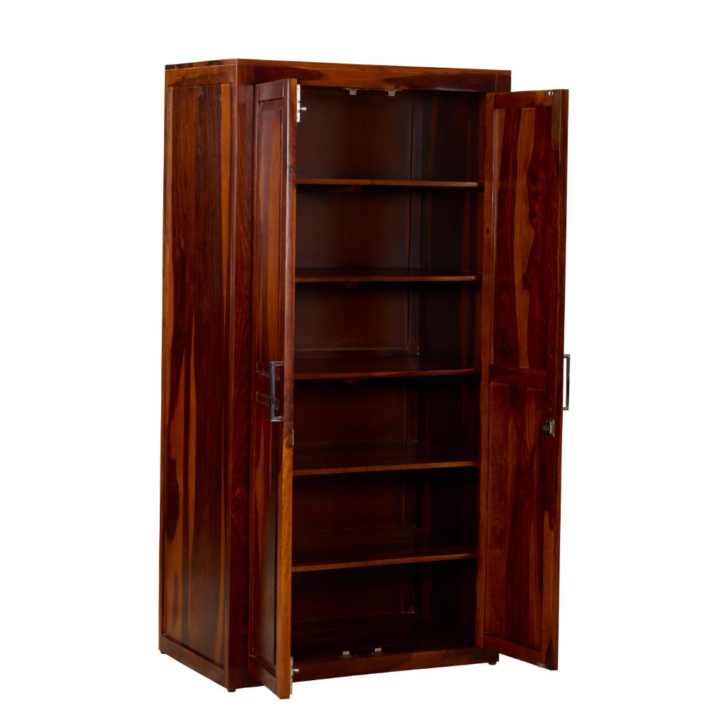 Veeraj Solid Wood Double Door Wardrobe