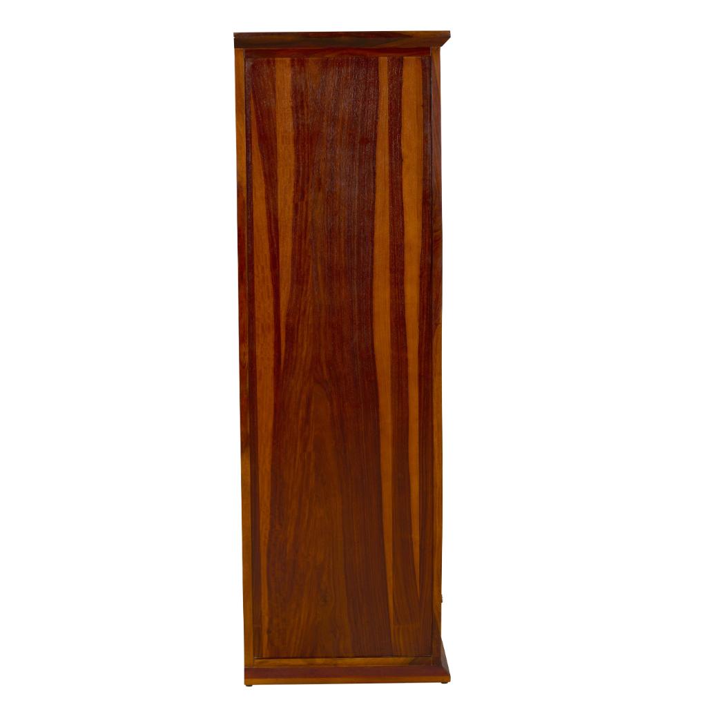 Solid Wood Double Door Wardrobe with Drawers
