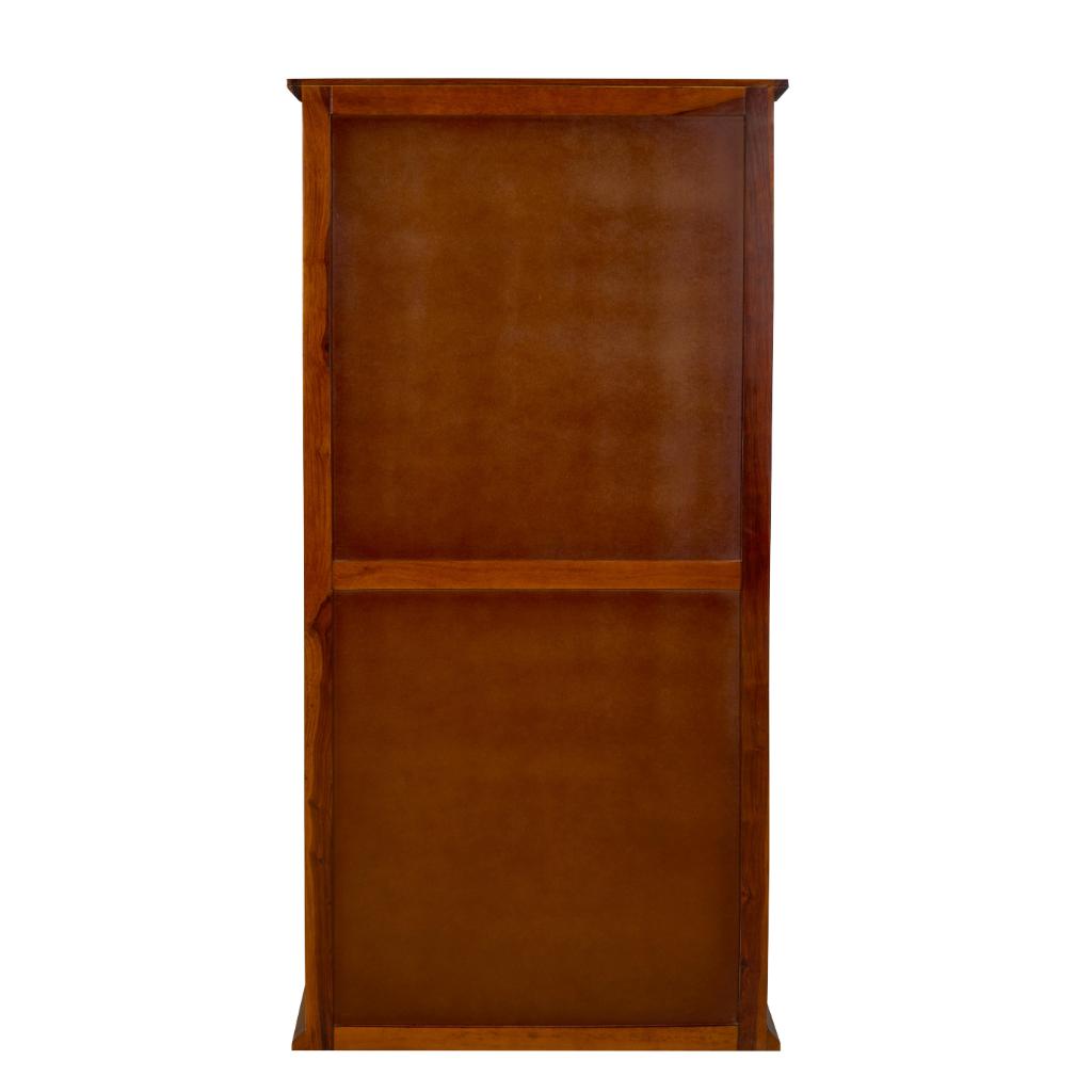 Solid Wood Double Door Wardrobe with Drawers