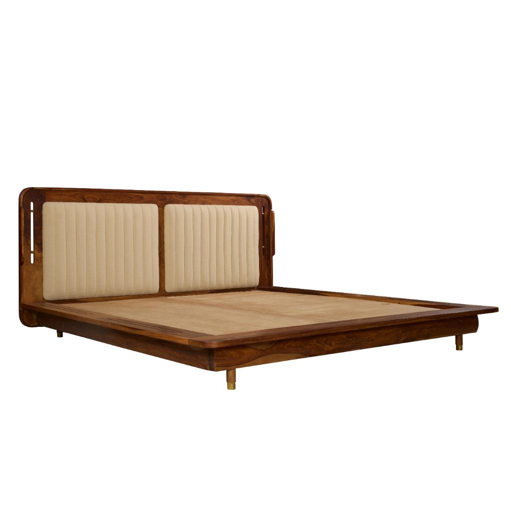 Arnav Upholstered Wooden Platform Bed