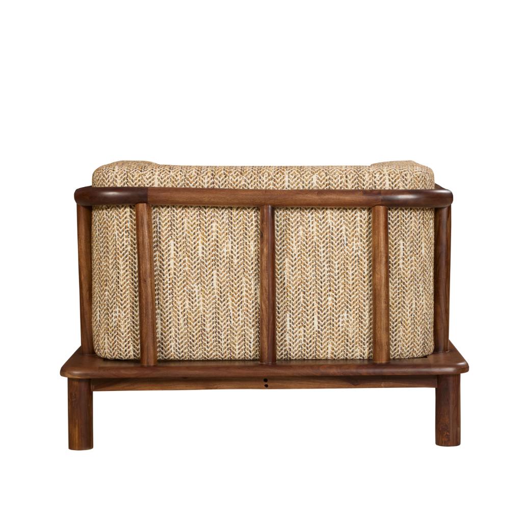Reyansh Upholstered Wooden Accent Lounge Chair