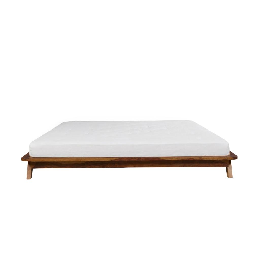 low flooring bed without headboard
