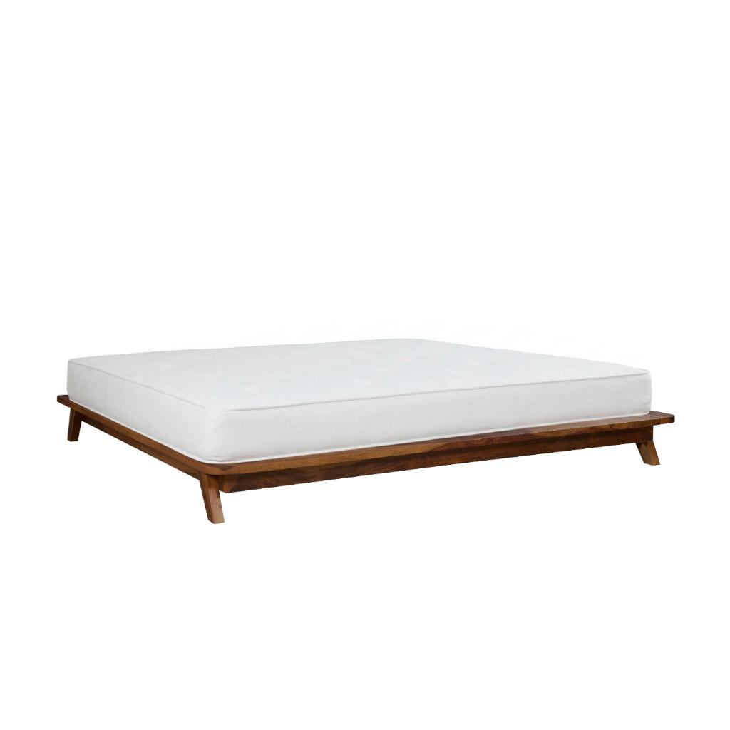 low flooring bed without headboard